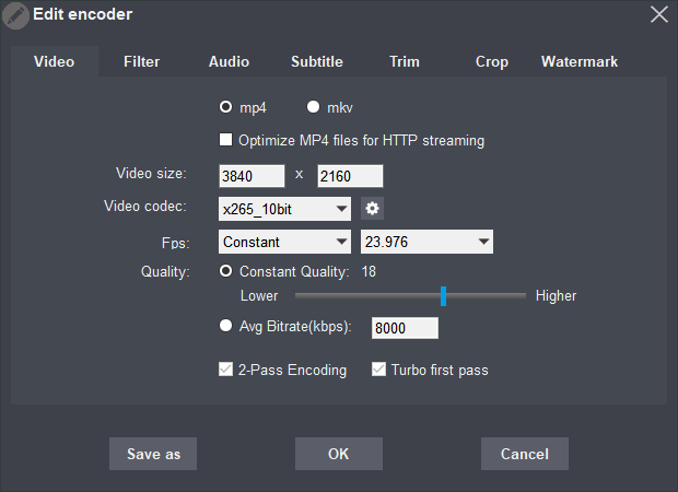 Youtube Recommended upload encoding settings