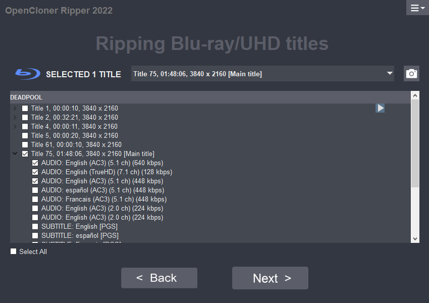 OpenCloner Ripper Open 4K blu-ray disc