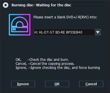 dvd-cloner wait blank disc
